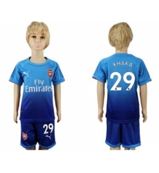 Arsenal #29 Xhaka Away Kid Soccer Club Jerse