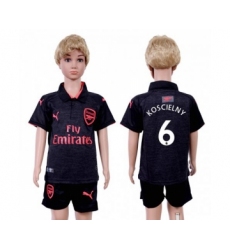 Arsenal #6 Koscielny Sec Away Kid Soccer Club Jersey