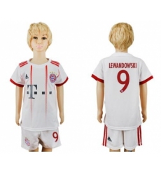 Bayern Munchen #9 Lewandowski SEC Away Kid Soccer Club Jersey