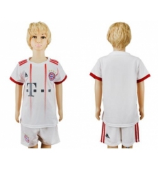 Bayern Munchen Blank SEC Away Kid Soccer Club Jersey