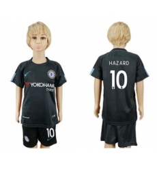 Chelsea #10 Hazard Sec Away Kid Soccer Club Jersey
