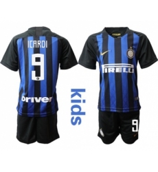 Inter Milan #9 Icardi Home Kid Soccer Club Jersey