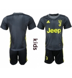 Juventus Blank Third Kid Soccer Club Jersey