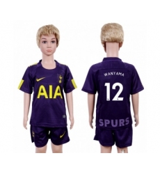 Tottenham Hotspur #12 Wanyama Sec Away Kid Soccer Club Jersey