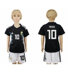 Argentina #10 Messi Away Kid Soccer Country Jersey