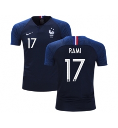 France #17 Rami Home Kid Soccer Country Jersey