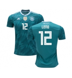 Germany #12 Leno Away Kid Soccer Country Jersey