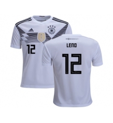 Germany #12 Leno White Home Kid Soccer Country Jersey