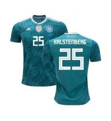 Germany #25 Halstenberg Away Kid Soccer Country Jersey
