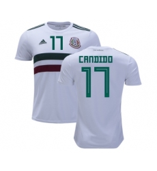 Mexico #17 Candido Away Kid Soccer Country Jersey