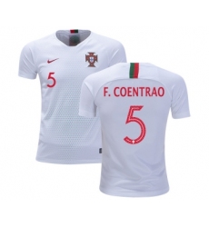 Portugal #5 F.Coentrao Away Kid Soccer Country Jersey