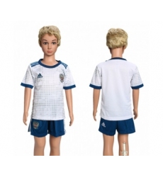 Russia Blank Away Kid Soccer Country Jersey