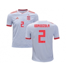 Spain #2 Odriozola Away Kid Soccer Country Jersey