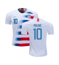 USA #10 Pulisic Home Kid Soccer Country Jersey