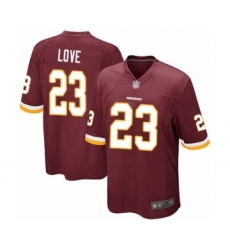 Men's Washington Redskins #23 Bryce Love Game Burgundy Red Team Color Football Jersey