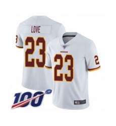 Youth Washington Redskins #23 Bryce Love White Vapor Untouchable Limited Player 100th Season Football Jersey