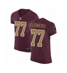 Men's Washington Redskins #77 Ereck Flowers Burgundy Red Alternate Vapor Untouchable Elite Player Football Jersey