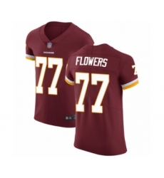 Men's Washington Redskins #77 Ereck Flowers Burgundy Red Team Color Vapor Untouchable Elite Player Football Jersey