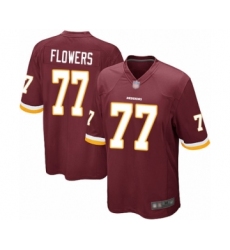 Men's Washington Redskins #77 Ereck Flowers Game Burgundy Red Team Color Football Jersey
