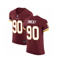 Men's Washington Redskins #90 Montez Sweat Burgundy Red Team Color Vapor Untouchable Elite Player Football Jersey