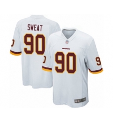 Men's Washington Redskins #90 Montez Sweat Game White Football Jersey