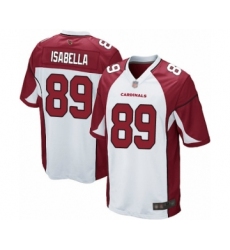 Men's Arizona Cardinals #89 Andy Isabella Game White Football Jersey
