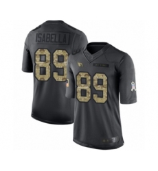Men's Arizona Cardinals #89 Andy Isabella Limited Black 2016 Salute to Service Football Jersey