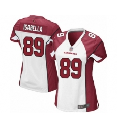 Women's Arizona Cardinals #89 Andy Isabella Game White Football Jersey