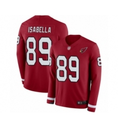 Youth Arizona Cardinals #89 Andy Isabella Limited Red Therma Long Sleeve Football Jersey