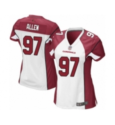 Women's Arizona Cardinals #97 Zach Allen Game White Football Jersey