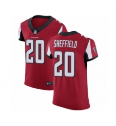 Men's Atlanta Falcons #20 Kendall Sheffield Red Team Color Vapor Untouchable Elite Player Football Jersey