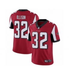 Men's Atlanta Falcons #32 Qadree Ollison Red Team Color Vapor Untouchable Limited Player Football Jersey