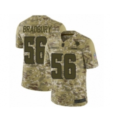 Men's Minnesota Vikings #56 Garrett Bradbury Limited Camo 2018 Salute to Service Football Jersey