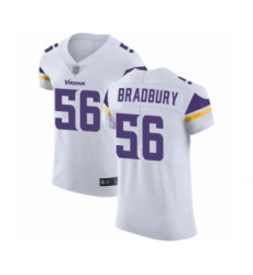 Men's Minnesota Vikings #56 Garrett Bradbury White Vapor Untouchable Elite Player Football Jersey