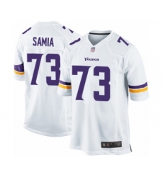 Men's Minnesota Vikings #73 Dru Samia Game White Football Jersey