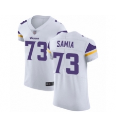Men's Minnesota Vikings #73 Dru Samia White Vapor Untouchable Elite Player Football Jersey