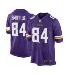 Men's Minnesota Vikings #84 Irv Smith Jr. Game Purple Team Color Football Jersey