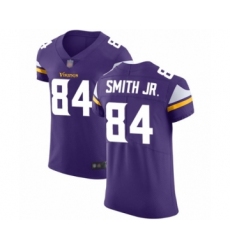 Men's Minnesota Vikings #84 Irv Smith Jr. Purple Team Color Vapor Untouchable Elite Player Football Jersey