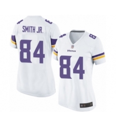Women's Minnesota Vikings #84 Irv Smith Jr. Game White Football Jersey
