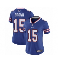 Women's Buffalo Bills #15 John Brown Royal Blue Team Color Vapor Untouchable Elite Player Football Jersey