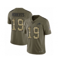 Men's Buffalo Bills #19 Andre Roberts Limited Olive Camo 2017 Salute to Service Football Jersey