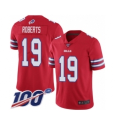 Men's Buffalo Bills #19 Andre Roberts Limited Red Rush Vapor Untouchable 100th Season Football Jersey