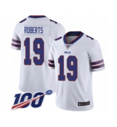 Men's Buffalo Bills #19 Andre Roberts White Vapor Untouchable Limited Player 100th Season Football Jersey