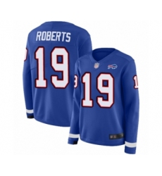 Women's Buffalo Bills #19 Andre Roberts Limited Royal Blue Therma Long Sleeve Football Jersey