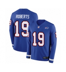 Youth Buffalo Bills #19 Andre Roberts Limited Royal Blue Therma Long Sleeve Football Jersey