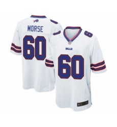 Men's Buffalo Bills #60 Mitch Morse Game White Football Jersey