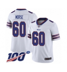 Men's Buffalo Bills #60 Mitch Morse White Vapor Untouchable Limited Player 100th Season Football Jersey