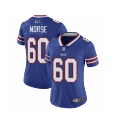 Women's Buffalo Bills #60 Mitch Morse Royal Blue Team Color Vapor Untouchable Elite Player Football Jersey