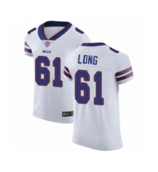Men's Buffalo Bills #61 Spencer Long White Vapor Untouchable Elite Player Football Jersey