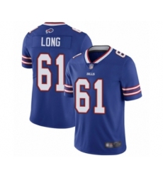 Youth Buffalo Bills #61 Spencer Long Royal Blue Team Color Vapor Untouchable Limited Player Football Jersey